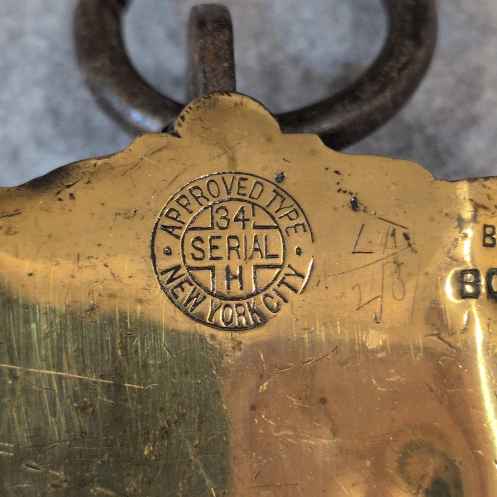 1890-1920's Chatillons Improved Spring Balance Hanging Scale NY 125 Lbs Brass - Picture 4 of 13